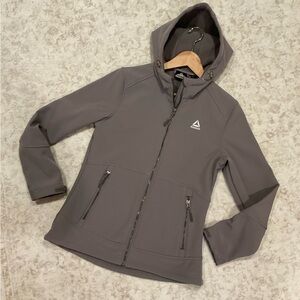 Reebok Charcoal Hooded Softshell Jacket